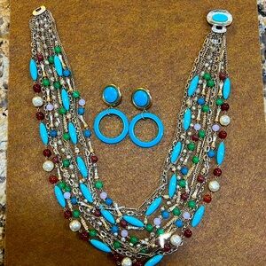 Vintage necklace and earring set